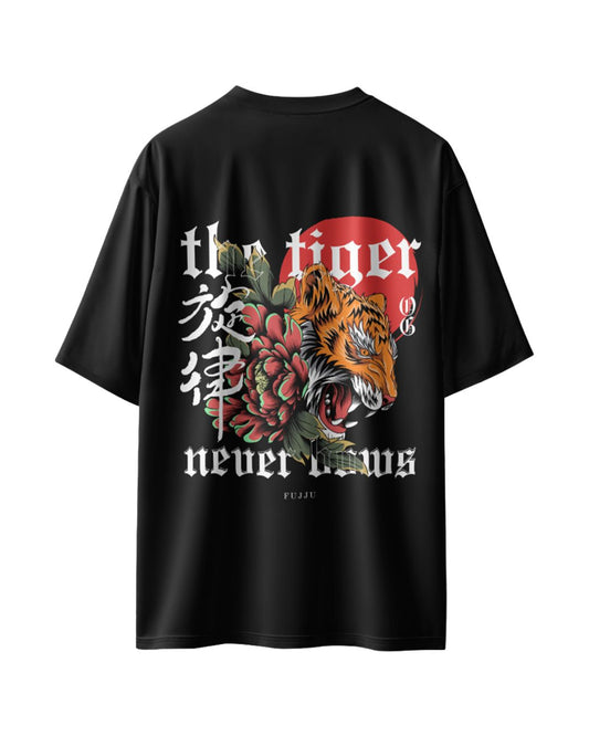 Fujju Made For Legend Black Oversized T-shirt - 300 GSM, 100% Cotton