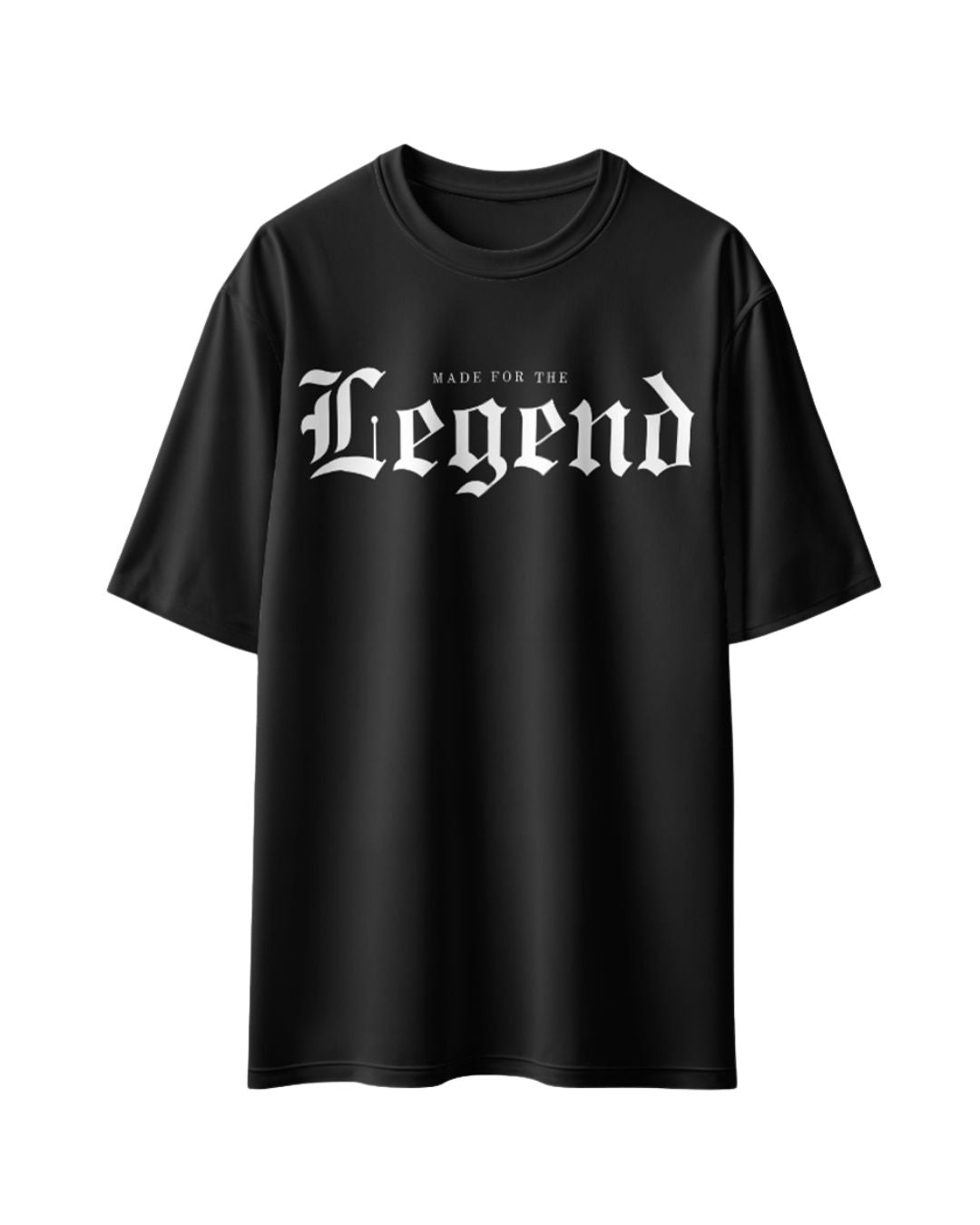 Fujju Made For Legend Black Oversized T-shirt - 300 GSM, 100% Cotton